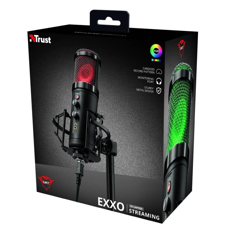Mikrofon Trust GXT 256 Exxo USB černý, Mikrofon, Trust, GXT, 256, Exxo, USB, černý