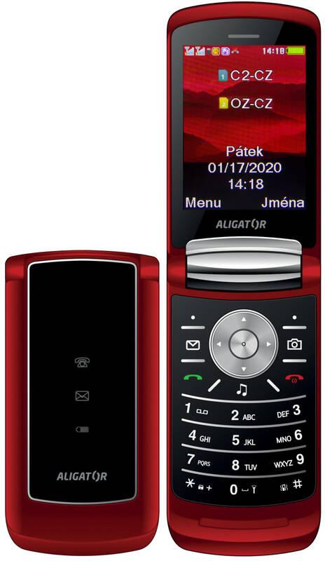 Mobilní telefon Aligator DV800 Dual SIM červený, Mobilní, telefon, Aligator, DV800, Dual, SIM, červený