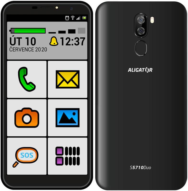 Mobilní telefon Aligator S5710 Senior černý