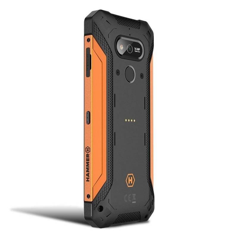 Mobilní telefon myPhone Hammer Explorer černý oranžový
