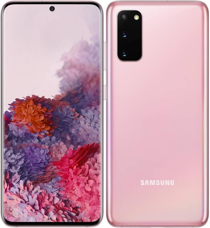 Mobilní telefon Samsung Galaxy S20 růžový, Mobilní, telefon, Samsung, Galaxy, S20, růžový