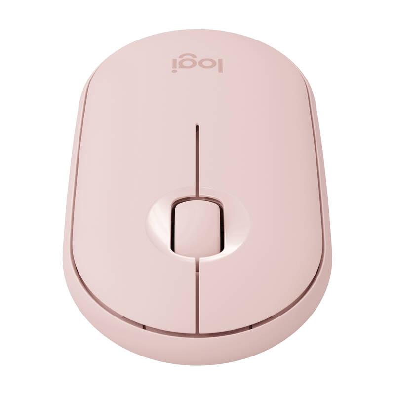 Myš Logitech Pebble M350 růžová, Myš, Logitech, Pebble, M350, růžová