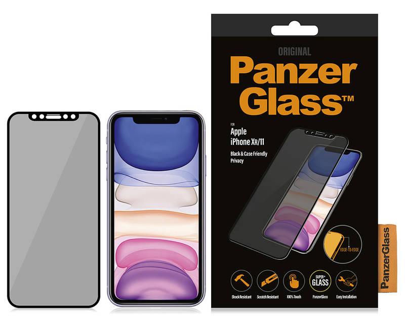 Ochranné sklo PanzerGlass Edge-to-Edge Privacy pro Apple iPhone XR 11 černé, Ochranné, sklo, PanzerGlass, Edge-to-Edge, Privacy, pro, Apple, iPhone, XR, 11, černé
