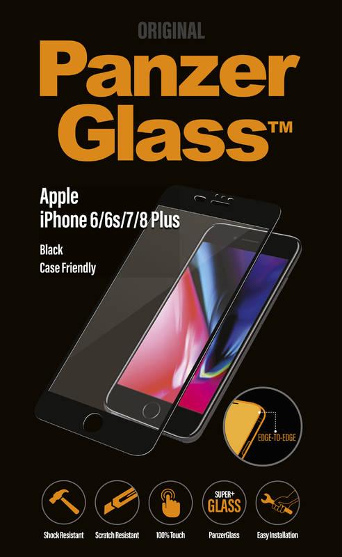 Ochranné sklo PanzerGlass Edge-to-Edge pro Apple iPhone 6 6s 7 8 Plus černé, Ochranné, sklo, PanzerGlass, Edge-to-Edge, pro, Apple, iPhone, 6, 6s, 7, 8, Plus, černé