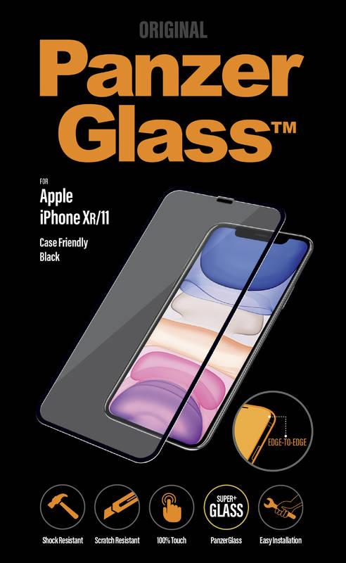 Ochranné sklo PanzerGlass Edge-to-Edge pro Apple iPhone XR 11 černé
