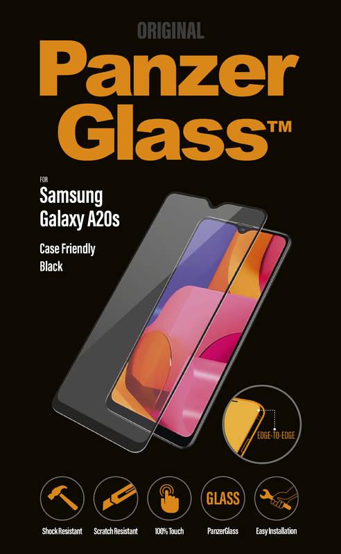 Ochranné sklo PanzerGlass Edge-to-Edge pro Samsung Galaxy A20s černé
