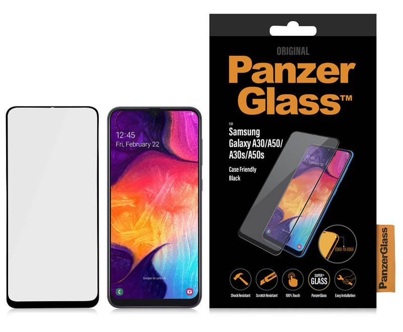 Ochranné sklo PanzerGlass Edge-to-Edge pro Samsung Galaxy A30 A50 A30s A50s černé