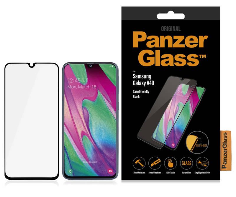 Ochranné sklo PanzerGlass Edge-to-Edge pro Samsung Galaxy A40 černé