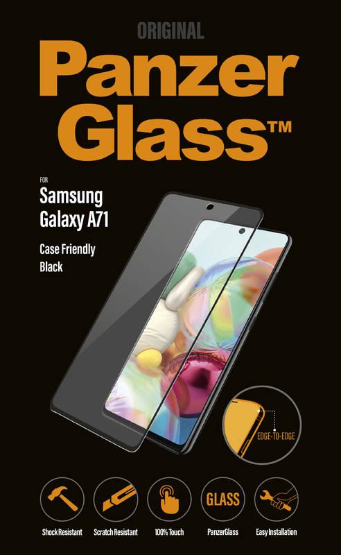Ochranné sklo PanzerGlass Edge-to-Edge pro Samsung Galaxy A71 černé