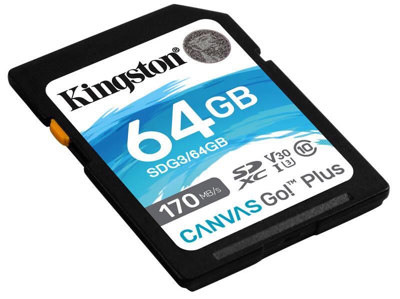 Paměťová karta Kingston Canvas Go! Plus SDXC 64GB UHS-I U3