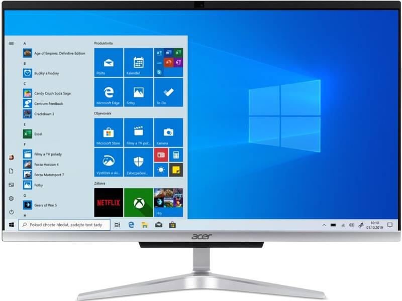 Počítač All In One Acer Aspire C24-960 stříbrný, Počítač, All, One, Acer, Aspire, C24-960, stříbrný