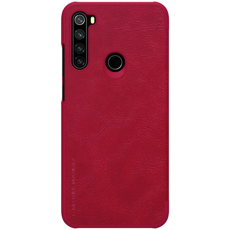 Pouzdro na mobil flipové Nillkin Qin Book pro Xiaomi Redmi Note 8T červené