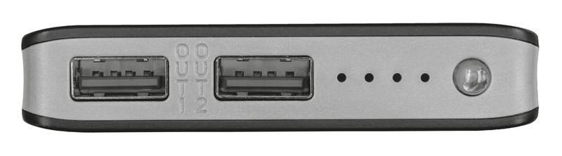 Powerbank Trust Primo Thin 10.000mAh černá