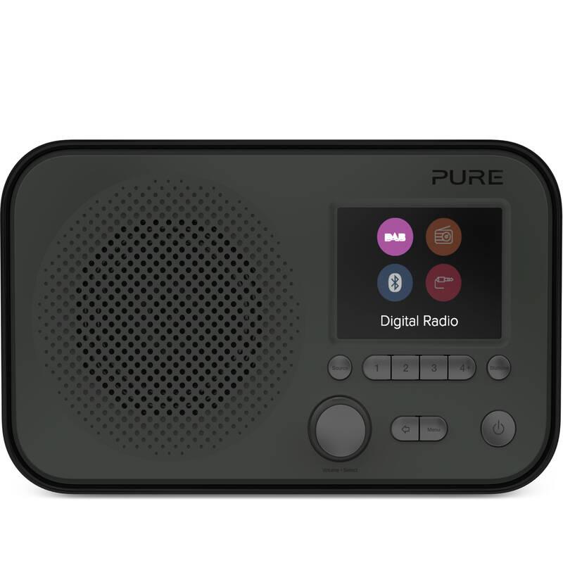 Radiopřijímač s DAB Pure Elan BT3 černý, Radiopřijímač, s, DAB, Pure, Elan, BT3, černý