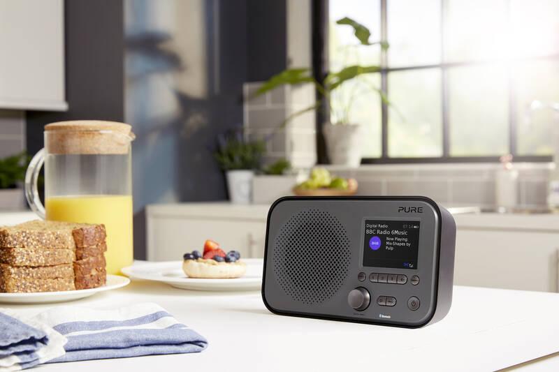 Radiopřijímač s DAB Pure Elan BT3 černý, Radiopřijímač, s, DAB, Pure, Elan, BT3, černý