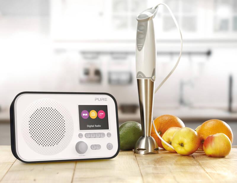 Radiopřijímač s DAB Pure Elan E3 černý bílý