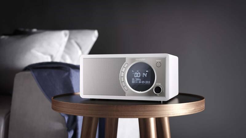 Radiopřijímač s DAB Sharp DR-450WH bílý