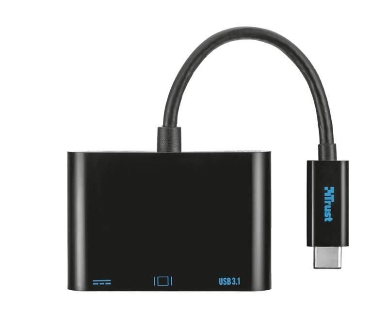 Redukce Trust USB-C HDMI, USB 3.1, USB-C PD černá
