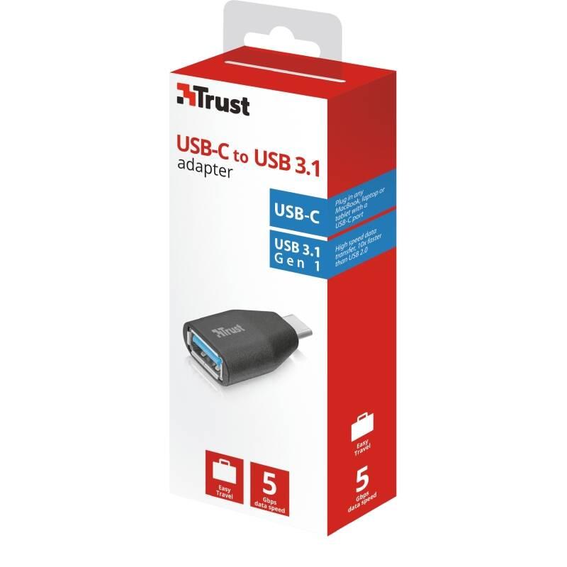 Redukce Trust USB-C USB 3.1 černá, Redukce, Trust, USB-C, USB, 3.1, černá