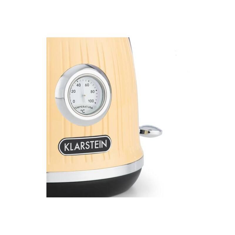 Rychlovarná konvice Klarstein Cancan krémová