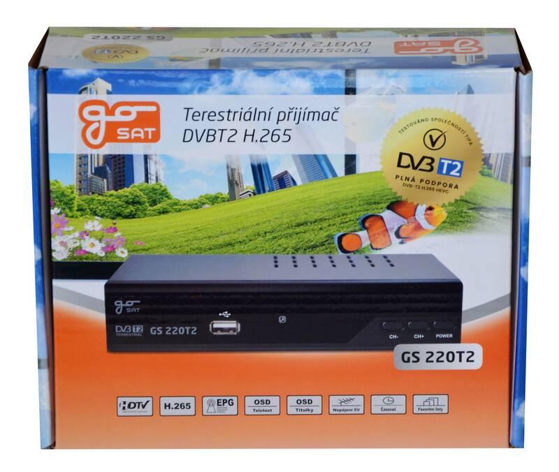 Set-top box GoSat GS220T2 černý