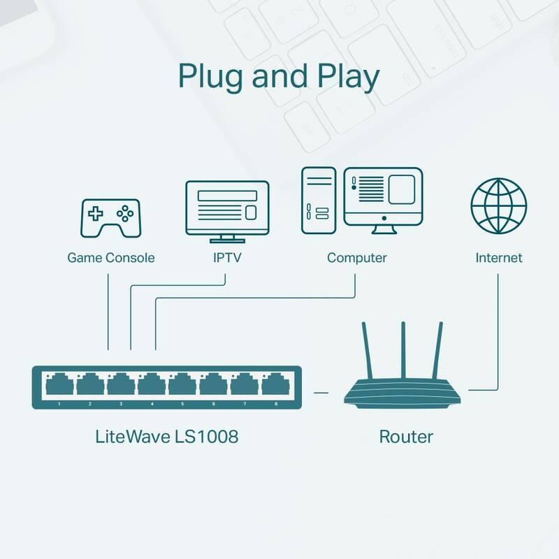 Switch TP-Link LS1008, Switch, TP-Link, LS1008