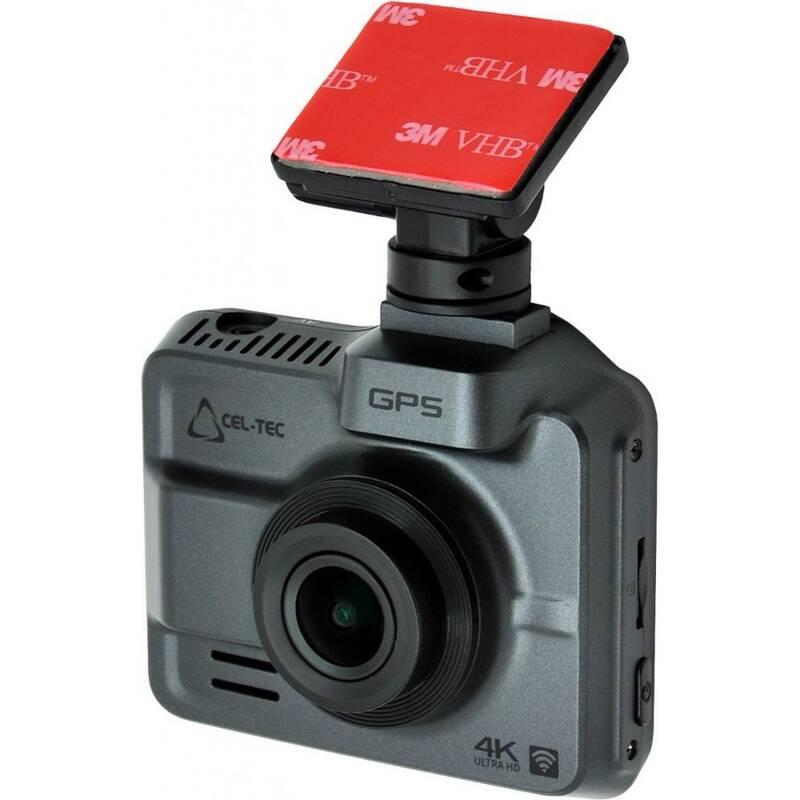 Autokamera CEL-TEC K4 Dual GPS šedá, Autokamera, CEL-TEC, K4, Dual, GPS, šedá