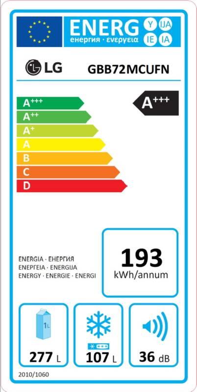 Chladnička s mrazničkou LG GBB72MCUFN