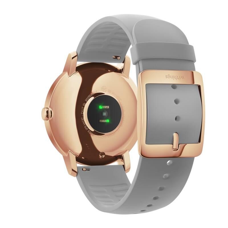 Chytré hodinky Withings Steel HR Rose Gold šedá, Chytré, hodinky, Withings, Steel, HR, Rose, Gold, šedá