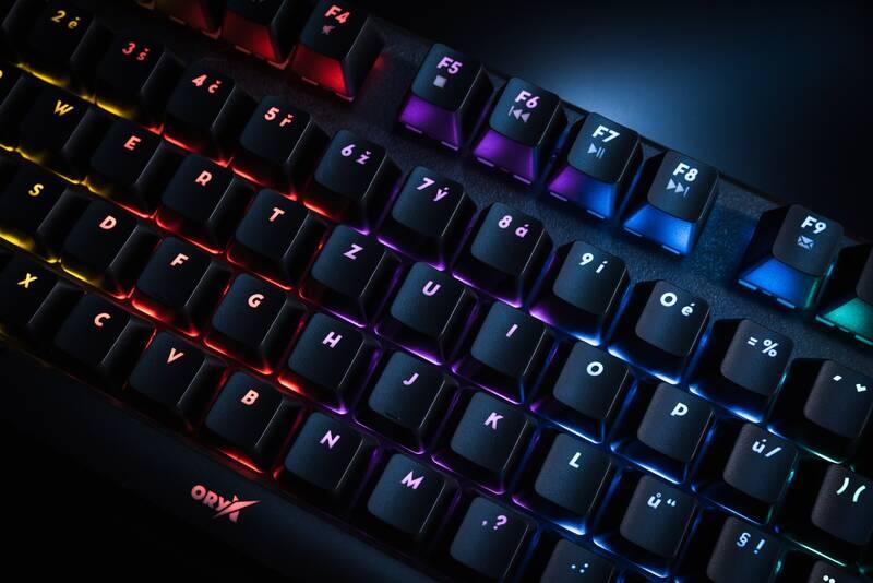 Klávesnice Niceboy ORYX K300X, CZ layout černá