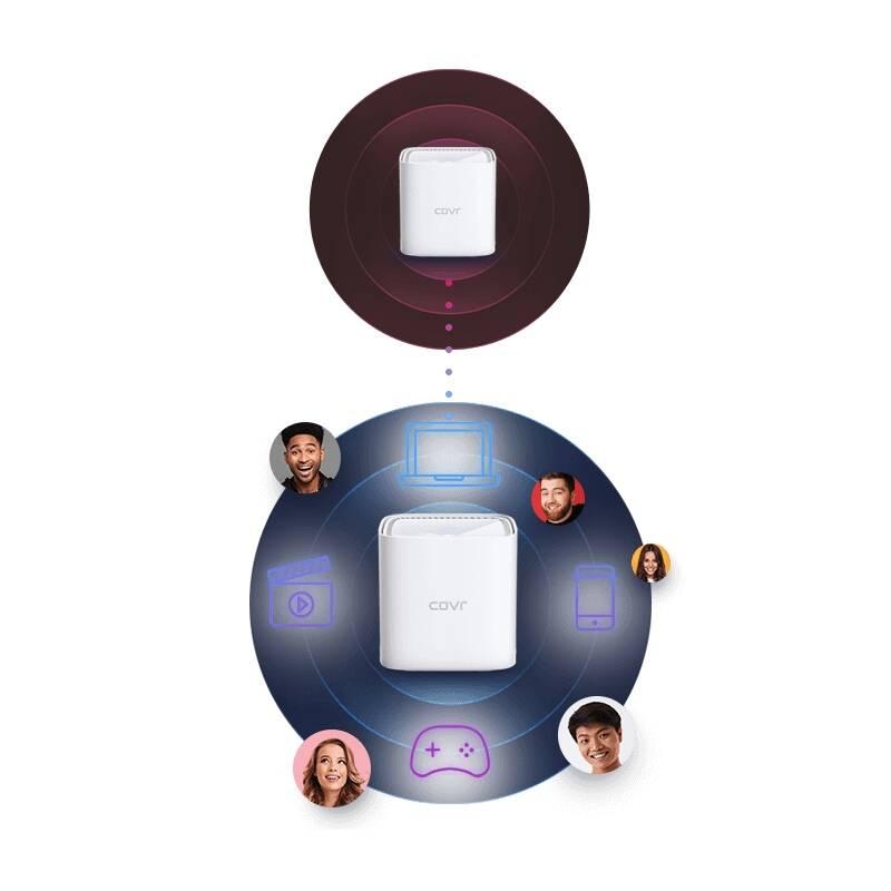 Komplexní Wi-Fi systém D-Link COVR-1102 E bílý, Komplexní, Wi-Fi, systém, D-Link, COVR-1102, E, bílý