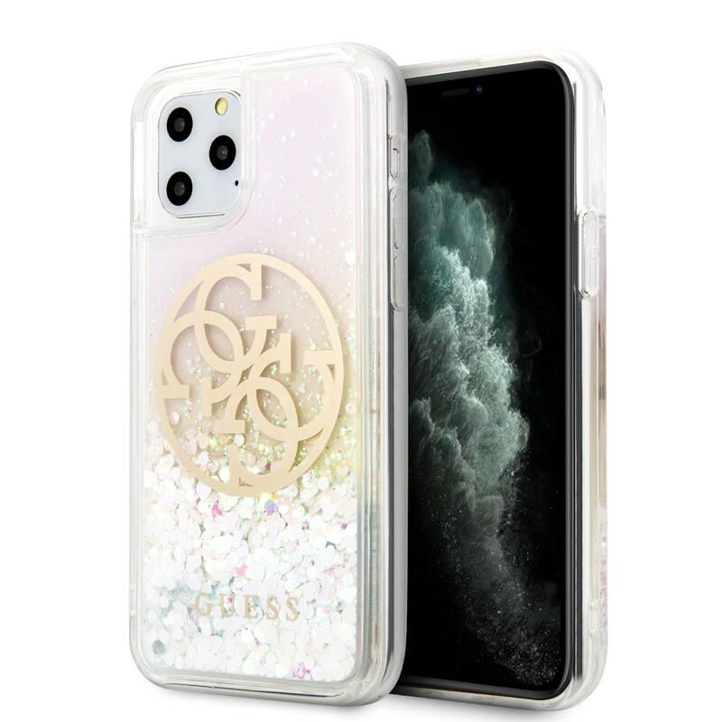 Kryt na mobil Guess Glitter Circle pro iPhone 11 Pro Max růžový, Kryt, na, mobil, Guess, Glitter, Circle, pro, iPhone, 11, Pro, Max, růžový