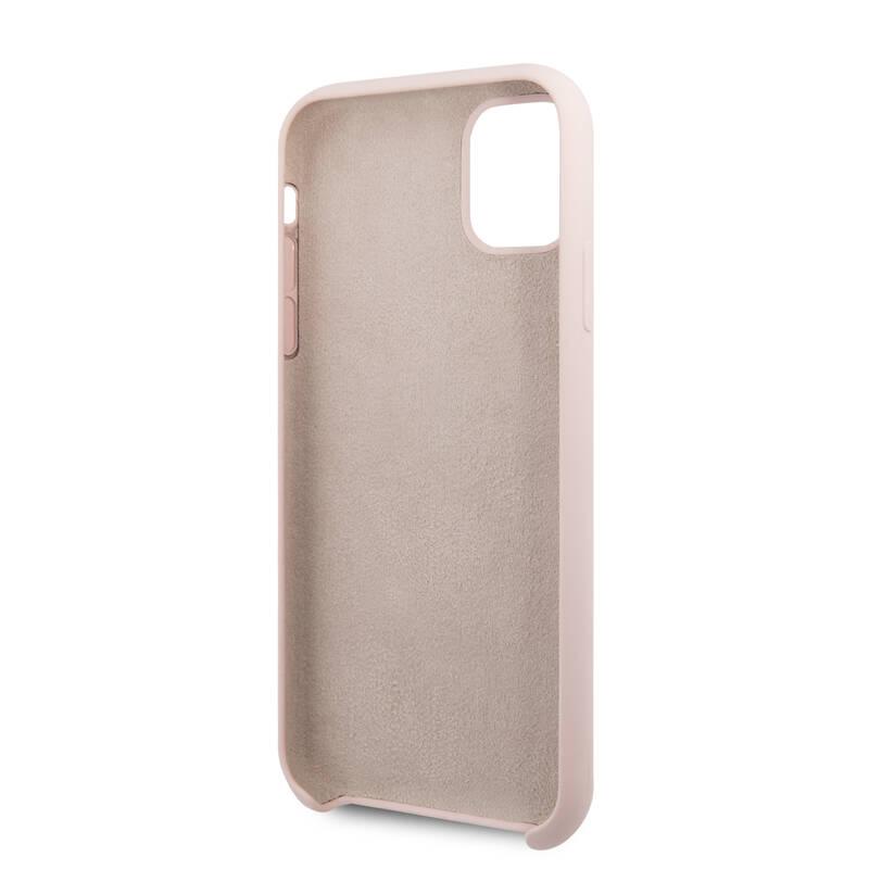 Kryt na mobil Guess Silicone Vintage pro iPhone 11 Pro Max růžový