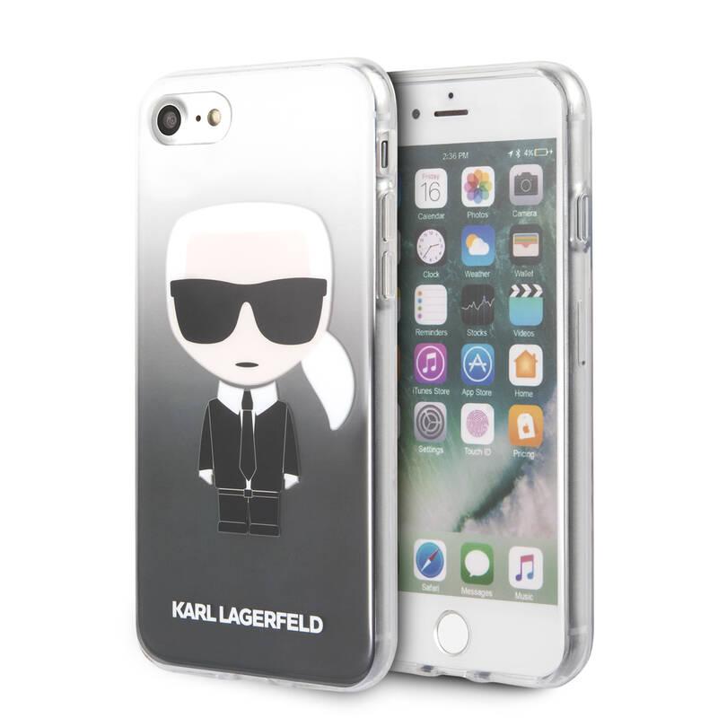 Kryt na mobil Karl Lagerfeld Iconic Degrade pro Apple iPhone 7 8 SE2 černý, Kryt, na, mobil, Karl, Lagerfeld, Iconic, Degrade, pro, Apple, iPhone, 7, 8, SE2, černý