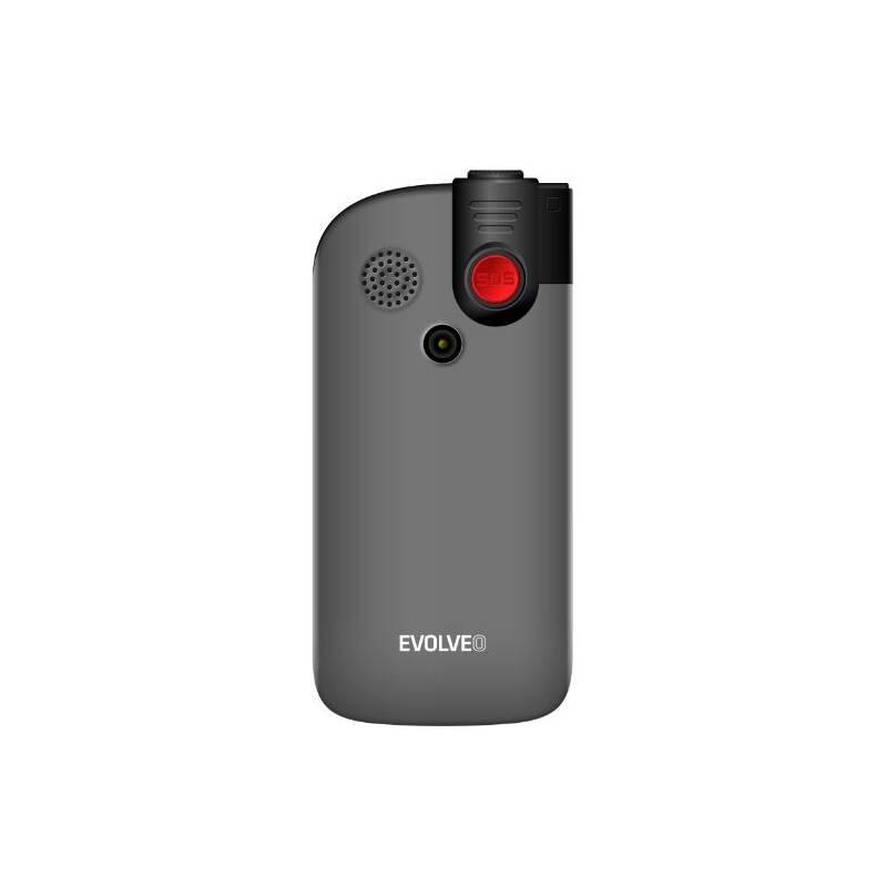 Mobilní telefon Evolveo EasyPhone FM stříbrný