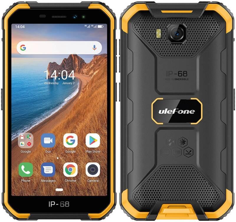 Mobilní telefon UleFone Armor X6 černý oranžový