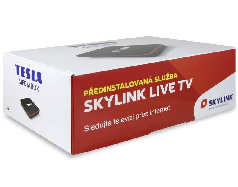 Multimediální centrum Tesla MediaBox Skylink Live TV černý