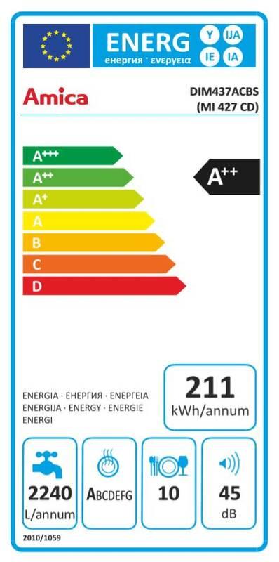 Myčka nádobí Amica MI 427 CD