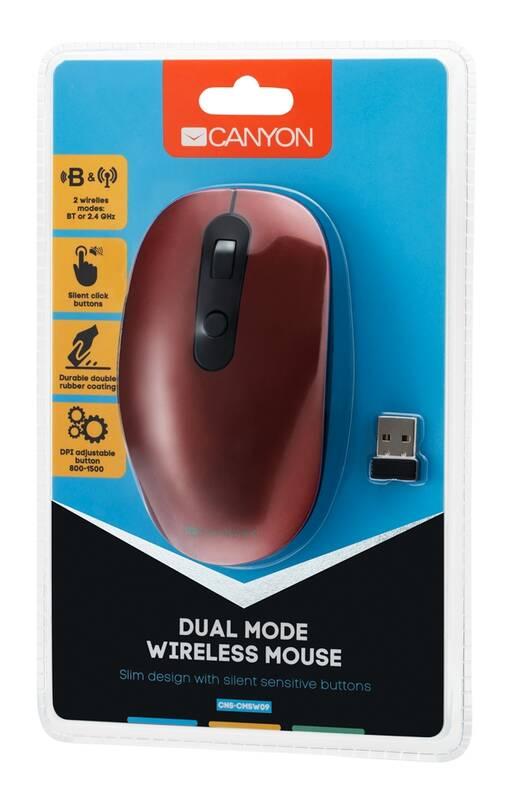 Myš Canyon CNS-CMSW09R červená