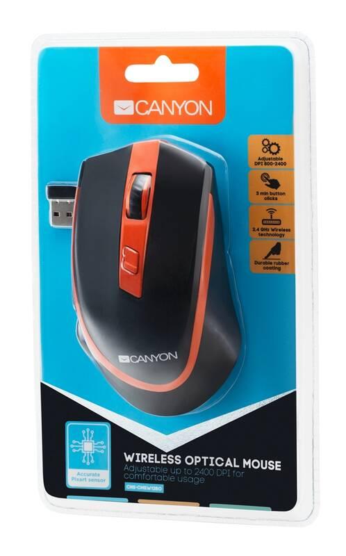Myš Canyon CNS-CMSW13BO černá oranžová