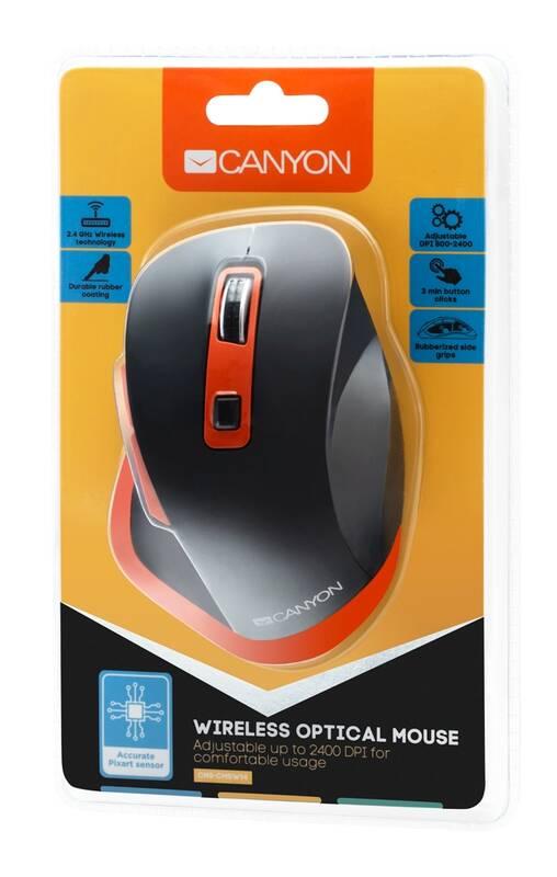 Myš Canyon CNS-CMSW14BO černá oranžová