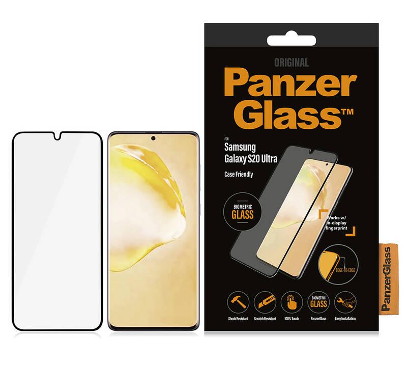 Ochranné sklo PanzerGlass Edge-to-Edge pro Samsung Galaxy S20 Ultra černé, Ochranné, sklo, PanzerGlass, Edge-to-Edge, pro, Samsung, Galaxy, S20, Ultra, černé