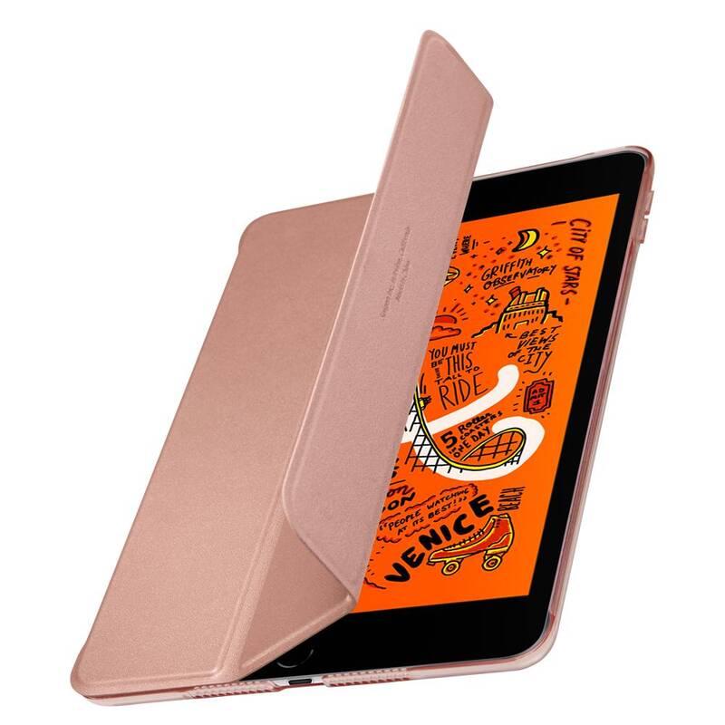 Pouzdro na tablet Spigen Smart Fold Case pro Apple iPad mini 5 2019 růžové