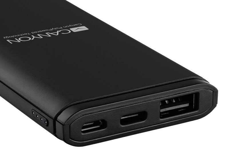 Powerbank Canyon 5000 mAh, USB-C černá