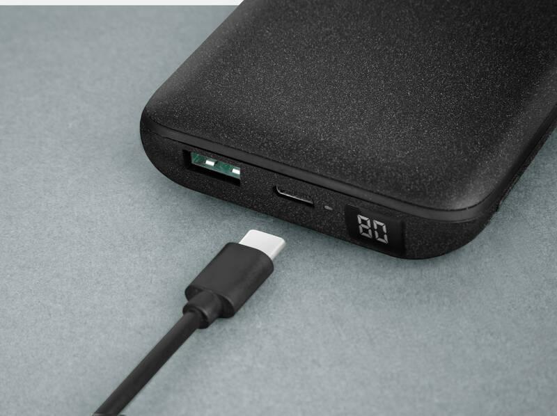 Powerbank Uniq HydeAir View 20000mAh, USB-C PD, bezdrátové nabíjení šedá
