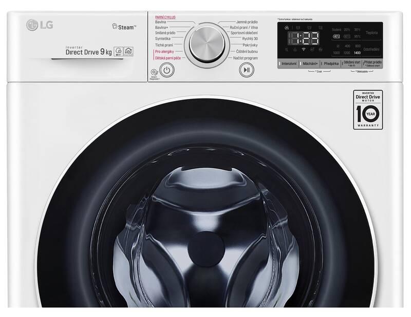 Pračka LG F4WT409AIDD bílá barva