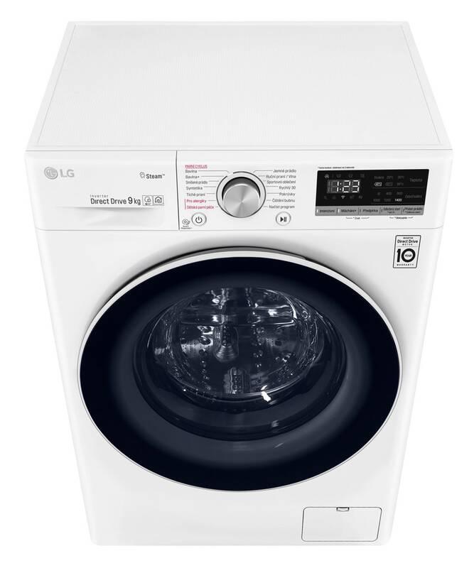 Pračka LG F4WT409AIDD bílá barva
