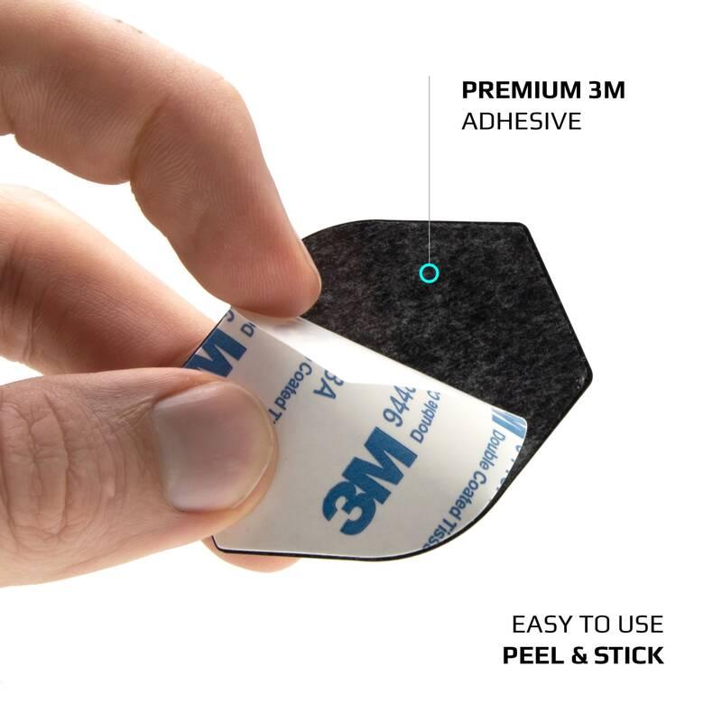 Příslušenství FIXED Icon Plates, sada magnetických plíšků, 3ks černý