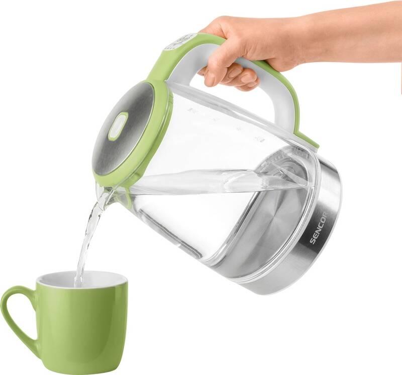 Rychlovarná konvice Sencor SWK 2197GG zelená