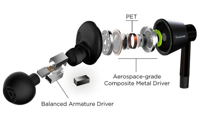 Sluchátka 1More Dual Driver černá